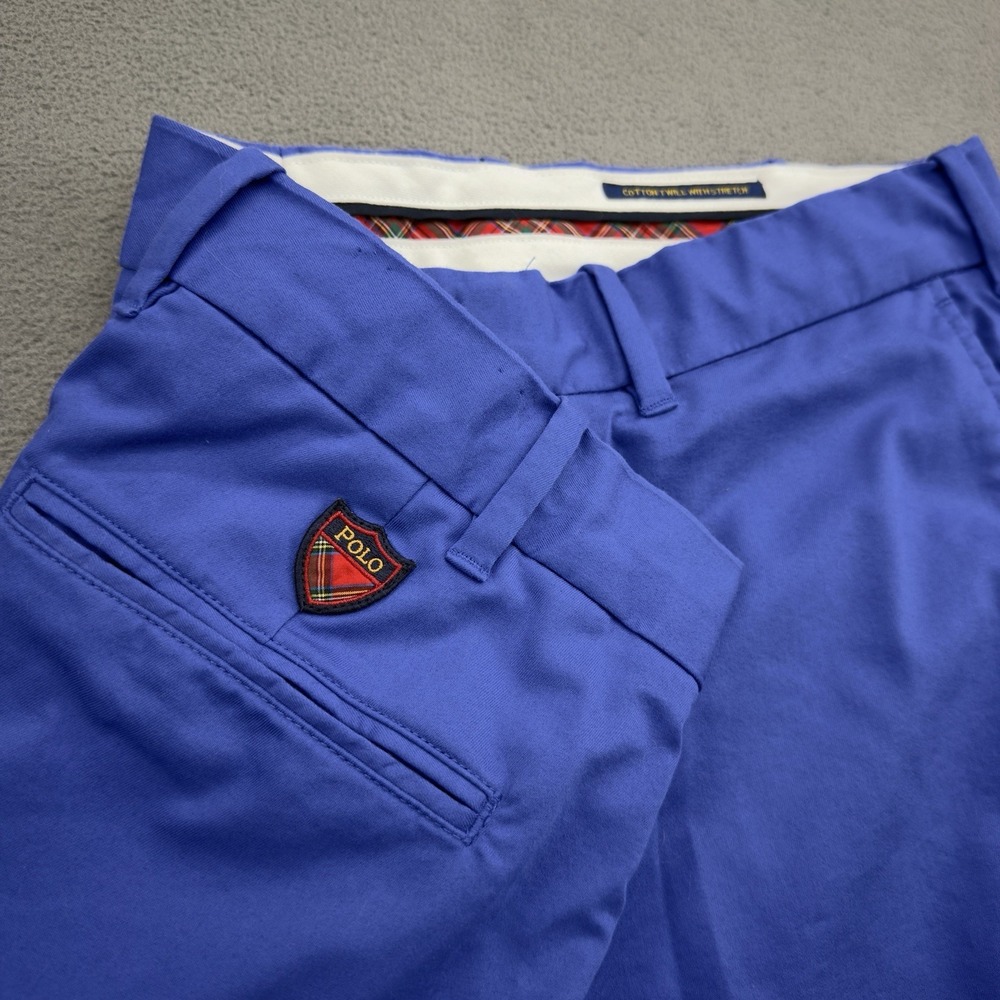 Polo Ralph Lauren Golf Shorts Mens 38 Royal Blue Crest Logo Twill Classic Fit